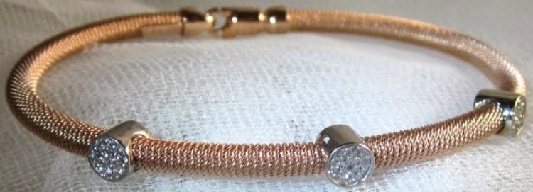 Rose Gold Cord Bangle