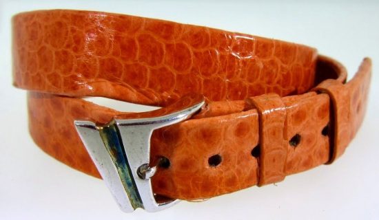 Coral Snake Double Wrap Leather Bracelet