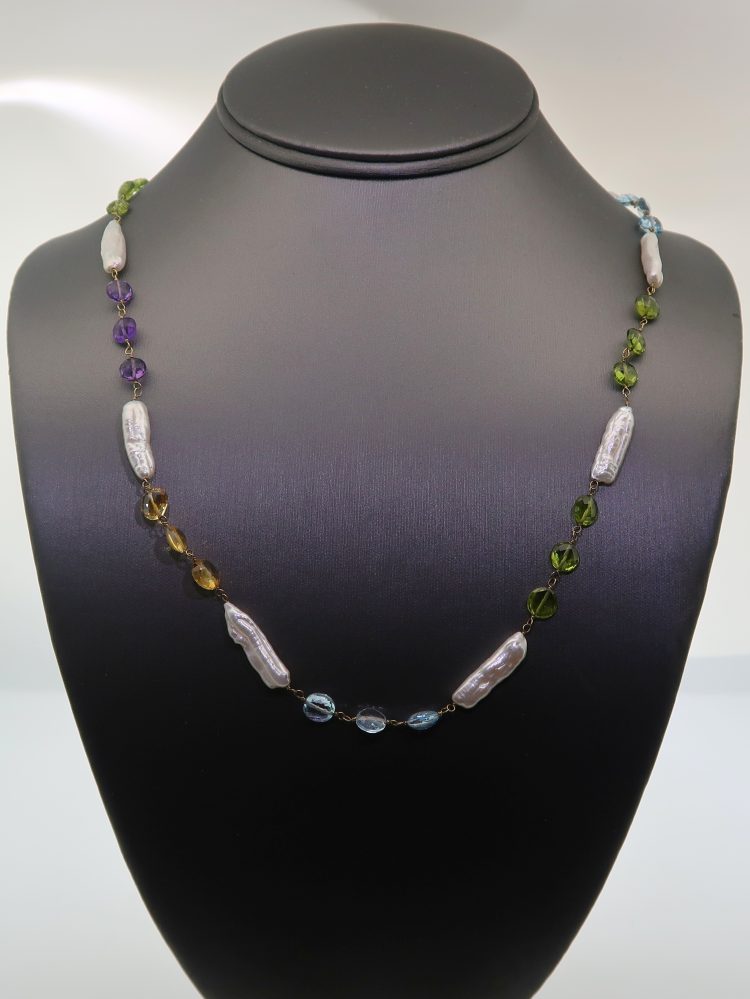 Multi-Colored Beaded Necklace