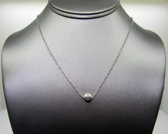 Diamond Satin Station Necklace