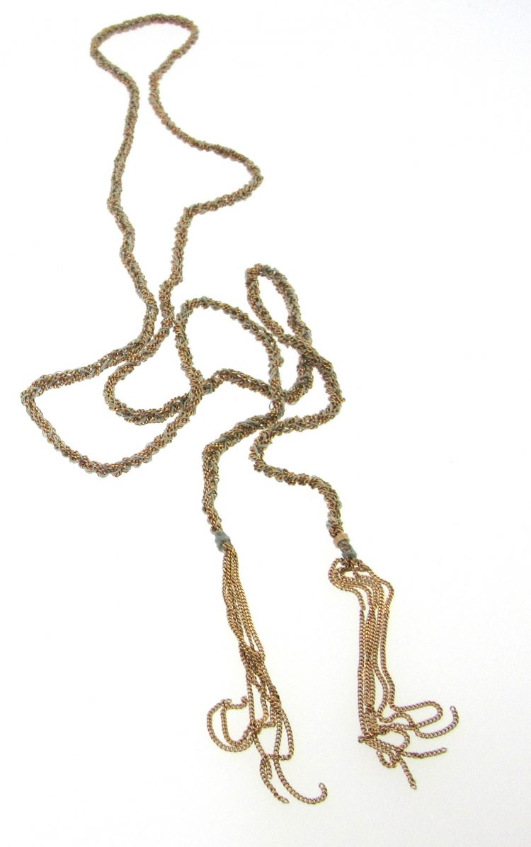Silk Tassel Chain Necklace