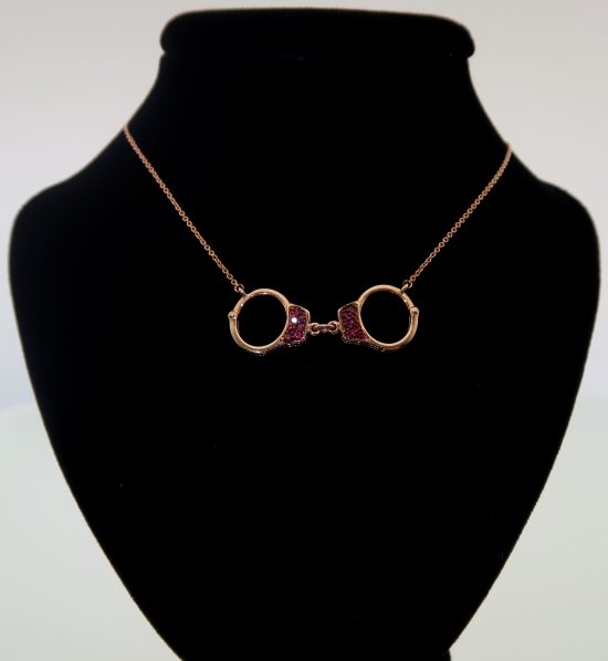 Ruby Handcuff Necklace