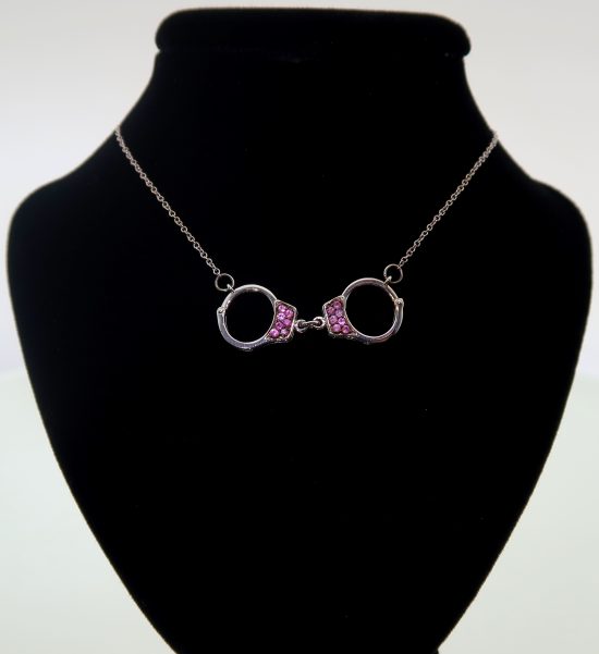 Pink Sapphire Handcuff Necklace