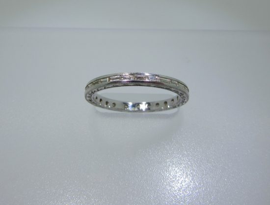 French Baguette Diamond Eternity Band