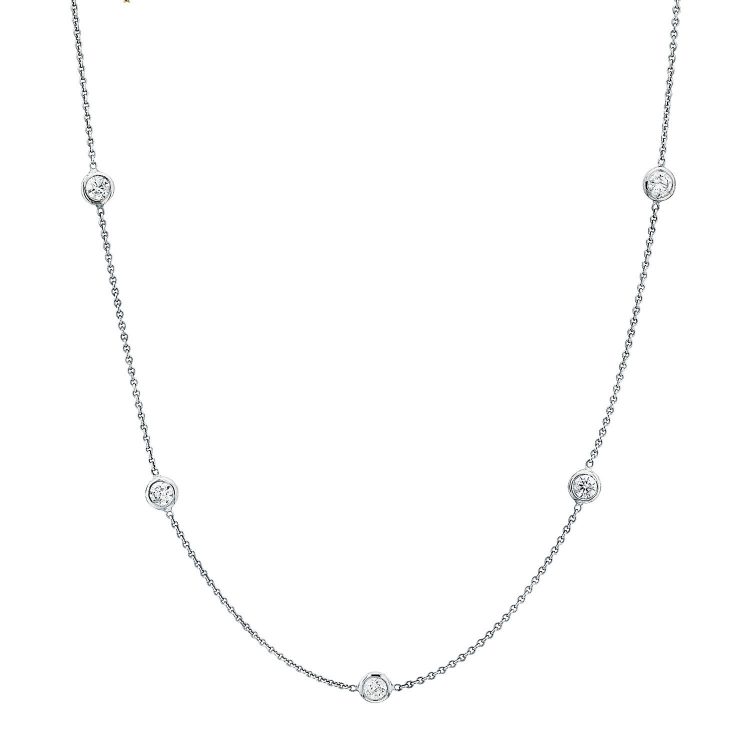 Crystals by the Yard Fashion Necklace, white